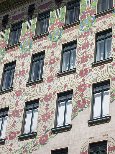 Détail de Majolikahaus Détail de Majolikahaus