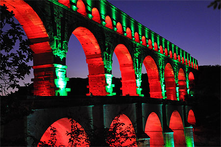 Illuminations du Pont du Gard Illuminations du Pont du Gard