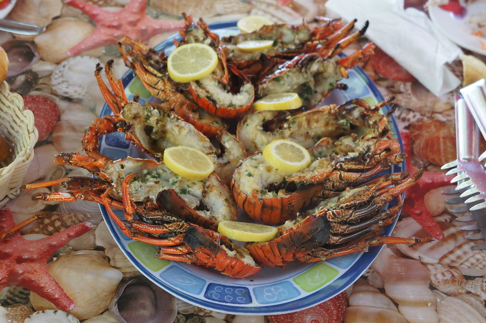 Langoustes au barbecue