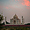 La nuit tombe sur le Taj Mahal