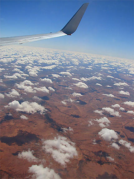 Vol au dessus du désert australien