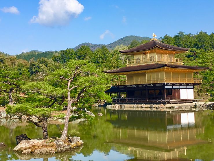 Le temple du Pavillon d'or, Kyoto, Japon