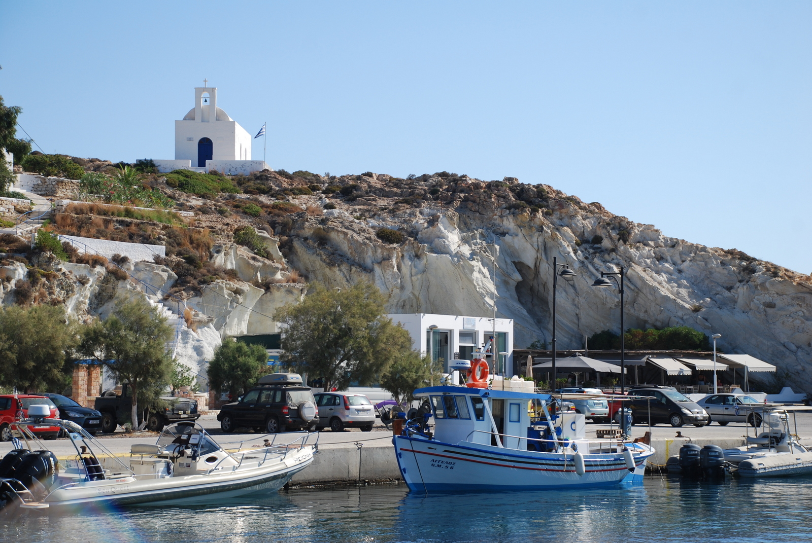 Arrivée sur Kimolos Arrivée sur Kimolos
