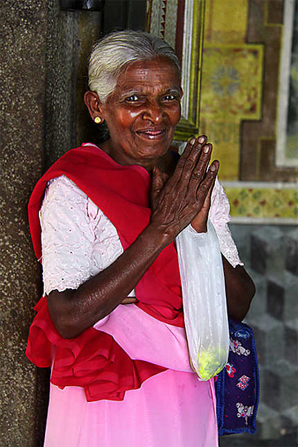 Portrait, au Temple de la Dent, Kandy