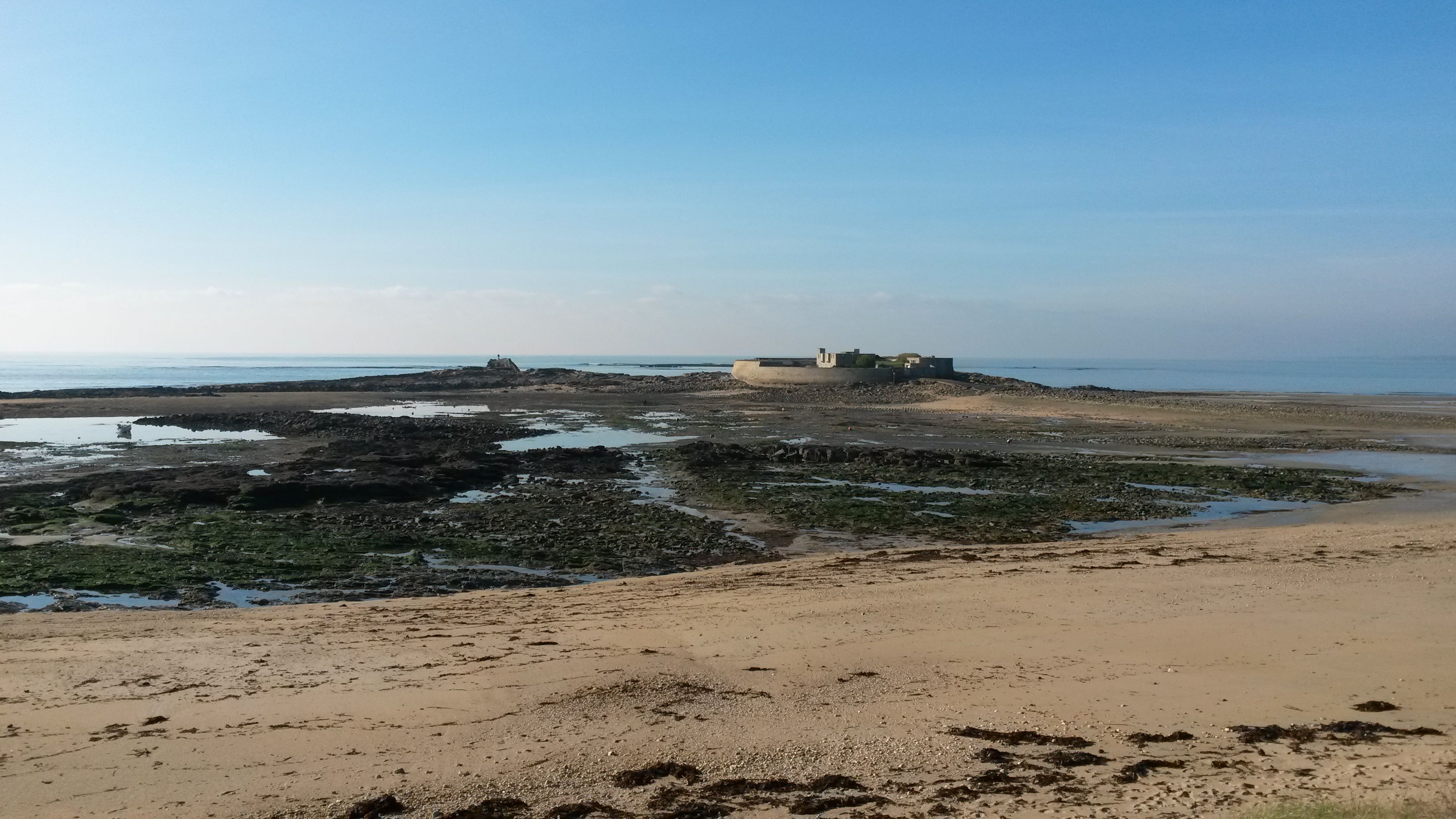 Le Fort-Bloqué à marée basse