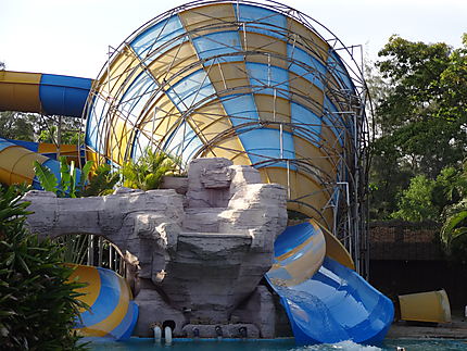 Le parc à thème de l'eau, toboggan