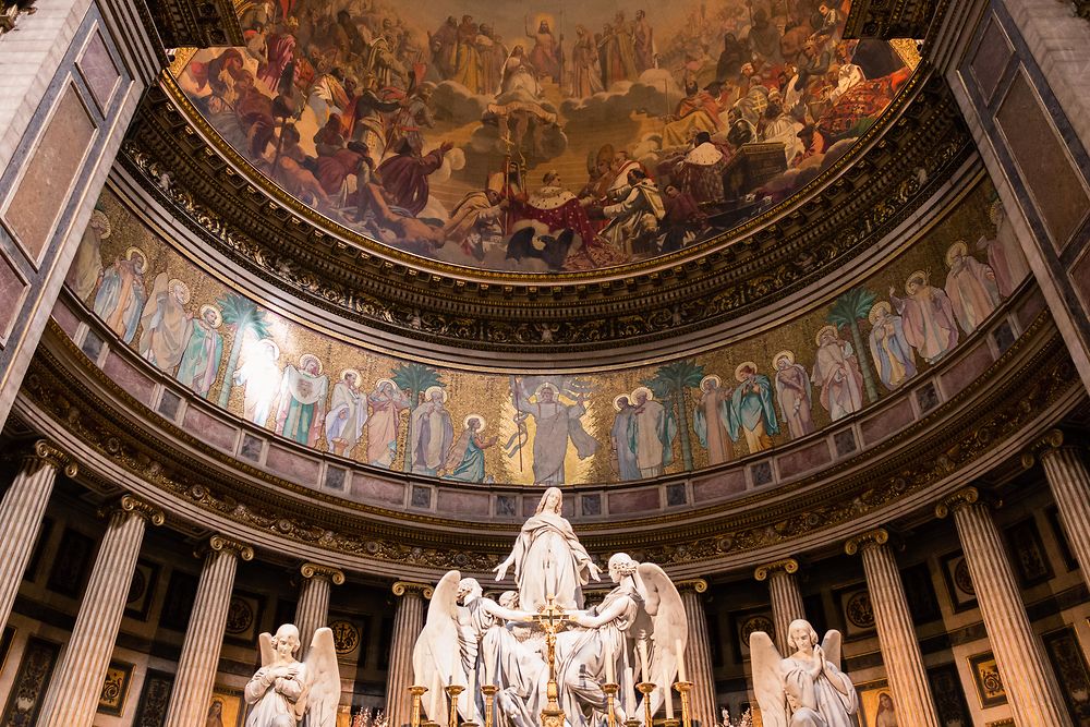 Décoration du choeur de l'Eglise de la Madeleine