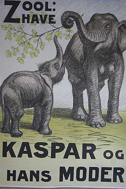 Vieille affiche (Zoo de Copenhague)