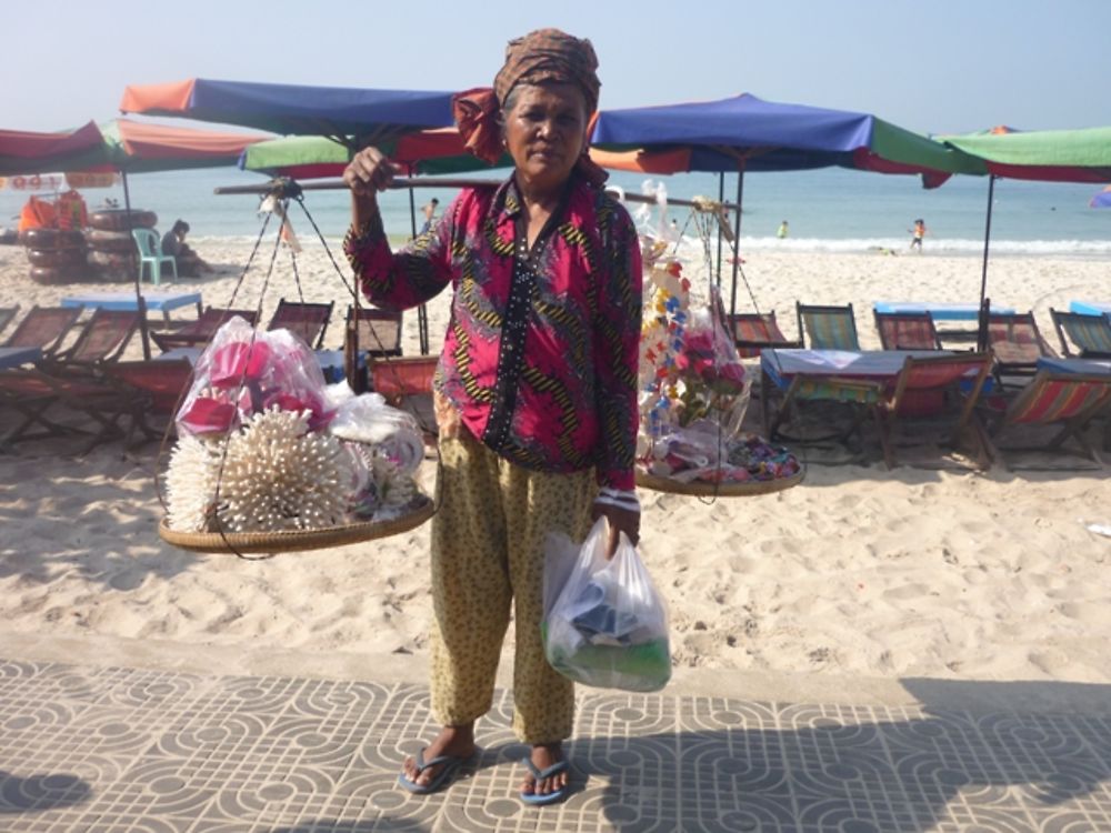 Vente de souvenirs en coquillages