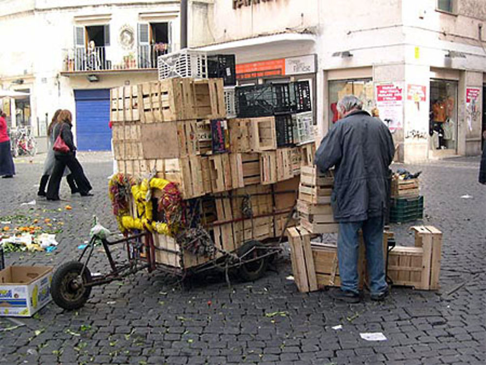 Marché de Campo dei Fiori - Le marché est fini