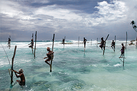 Pêcheurs à Ahangama Pêcheurs à Ahangama