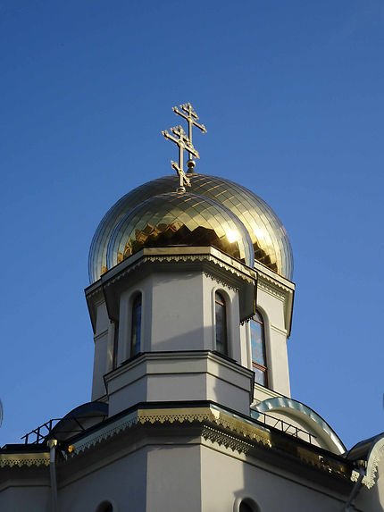 Dorures d'une église de Saint-Pétersbourg