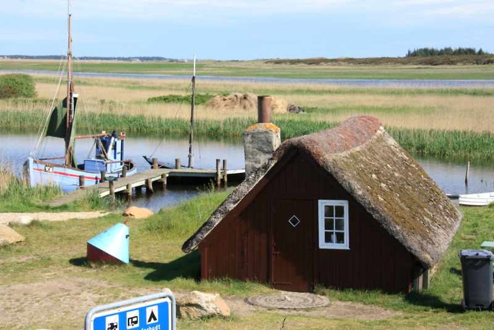 Cabane de pêcheurs à Nymindegab (Fjord Ringkobing)