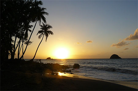 Coucher de soleil sur l'anse Couleuvre Coucher de soleil sur l'anse Couleuvre