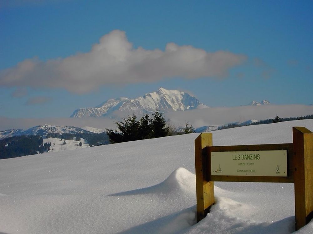 Mont Blanc depuis Les Banzins