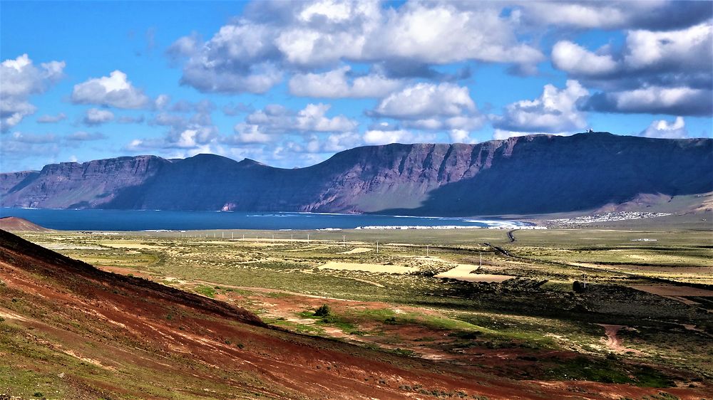 Vue du golfe de Famara et ses falaises