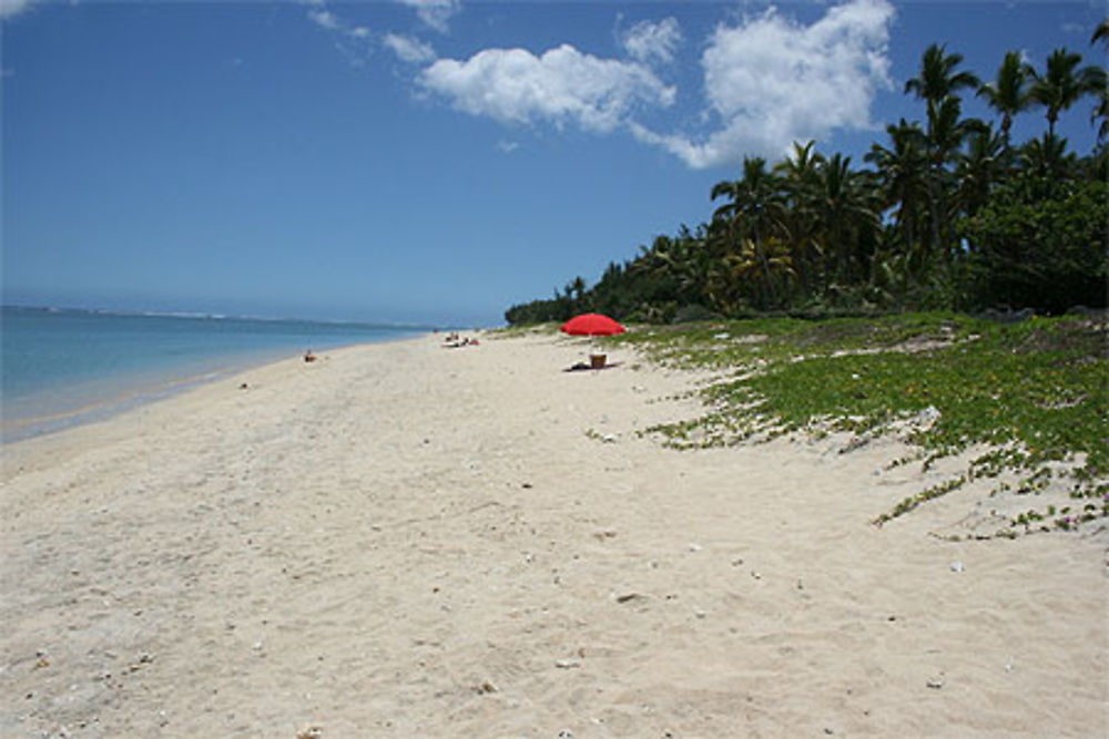 La plage de Trou d'Eau