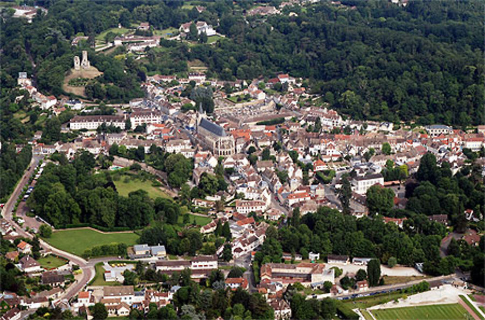 Montfort-L'Amaury vue aérienne