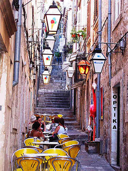 Ruelle étagée de Dubrovnik
