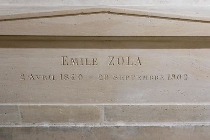 Panthéon, tombe d'Emile Zola
