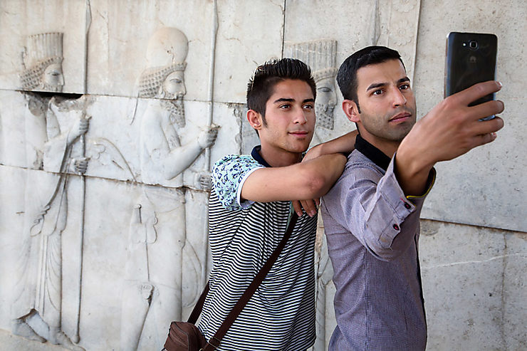 Selfie persan à Persépolis