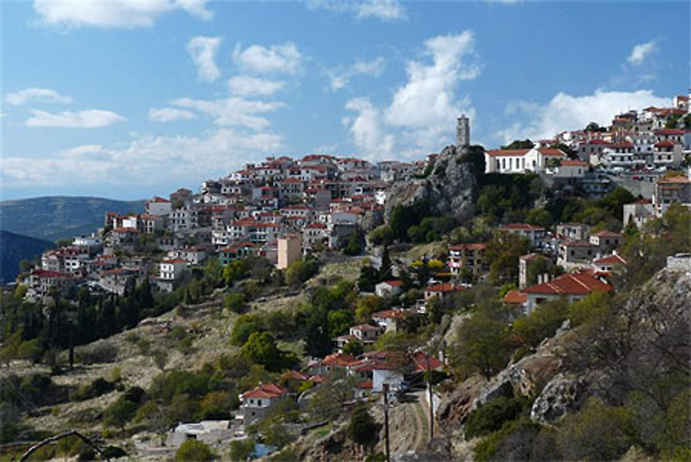 Arachova panorama d'entrée 