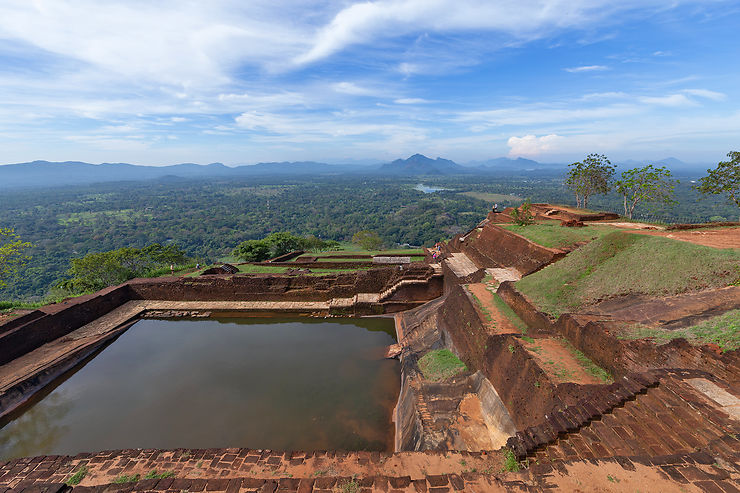 Au sommet de Sigiriya, le « rocher du lion »