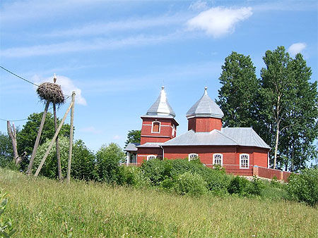 Jolie église à l'Est de la Lettonie  