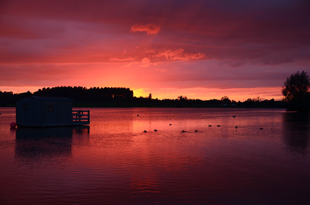 Couché de soleil en Normandie