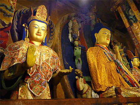 Monastère Nechung Tara - Bouddhas