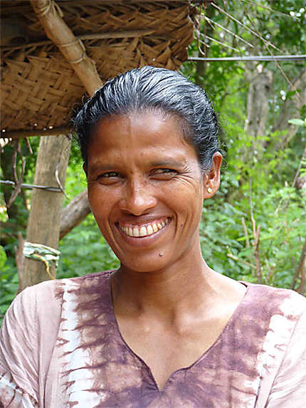 Sri Lankaise au beau sourire