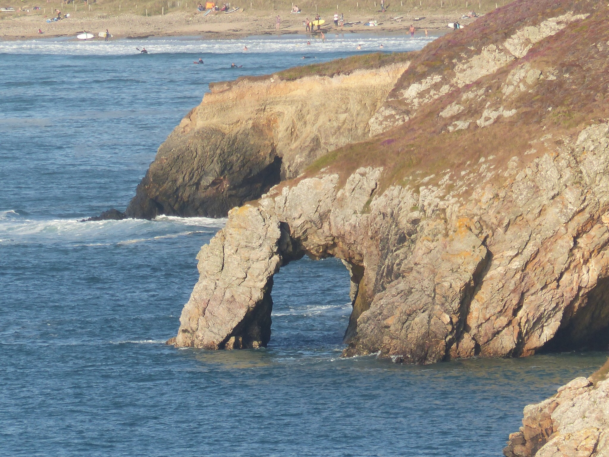 Une tr s belle arche Falaise Pointe de Dinan Presqu le de