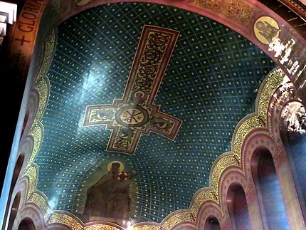 Plafond et sa fresque Eglise Notre-Dame de la Gare