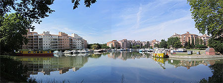 Canal du Midi,4e bief (bief Bayard, 12 km 177), Marina de Ramonville Saint Agne.