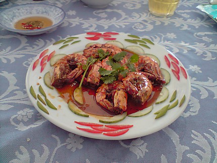 Crevettes sautées à Khanh Hoa Nhatrang