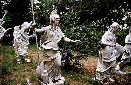 Des statues dans le parc de Charlottenburg