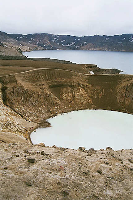 Lac d'Öskjovatn et cratère Viti