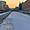 Saint-Pétersbourg, une rue endormie sous la neige