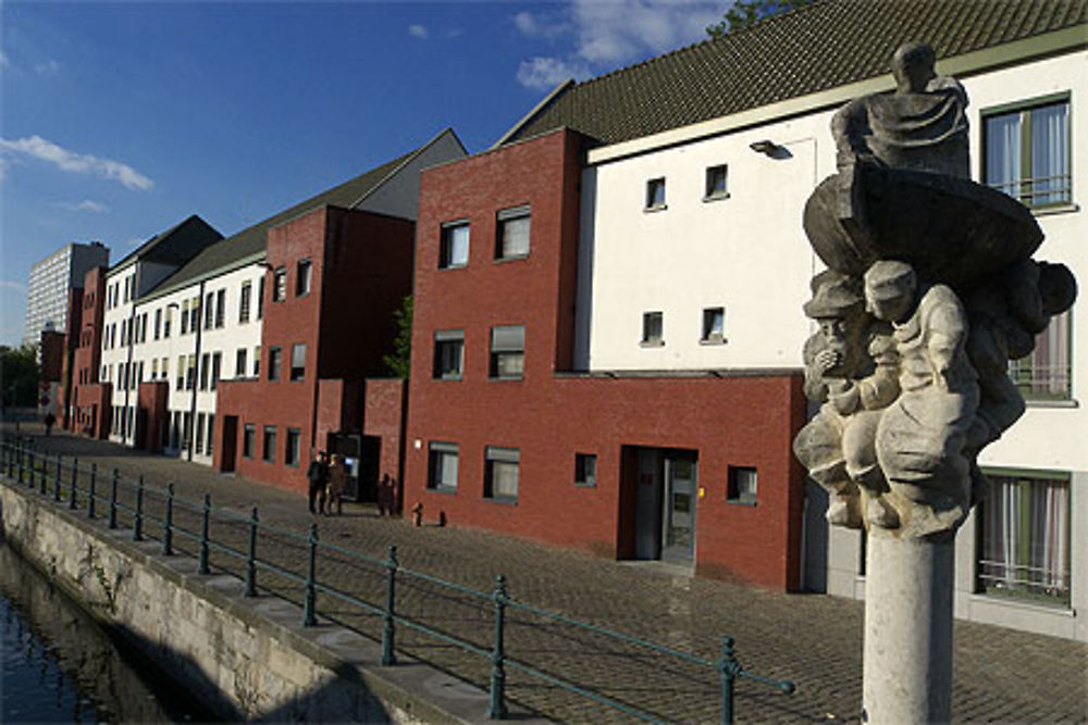 Façades, quai St-Antoine, Gand, Belgique