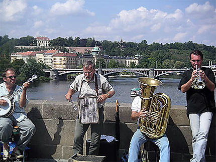 Musiciens sur le Karlov Most
