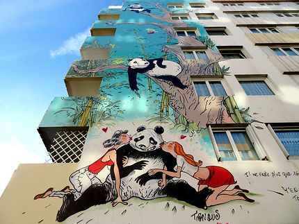 Fresque symbolique par l'artiste Nilko