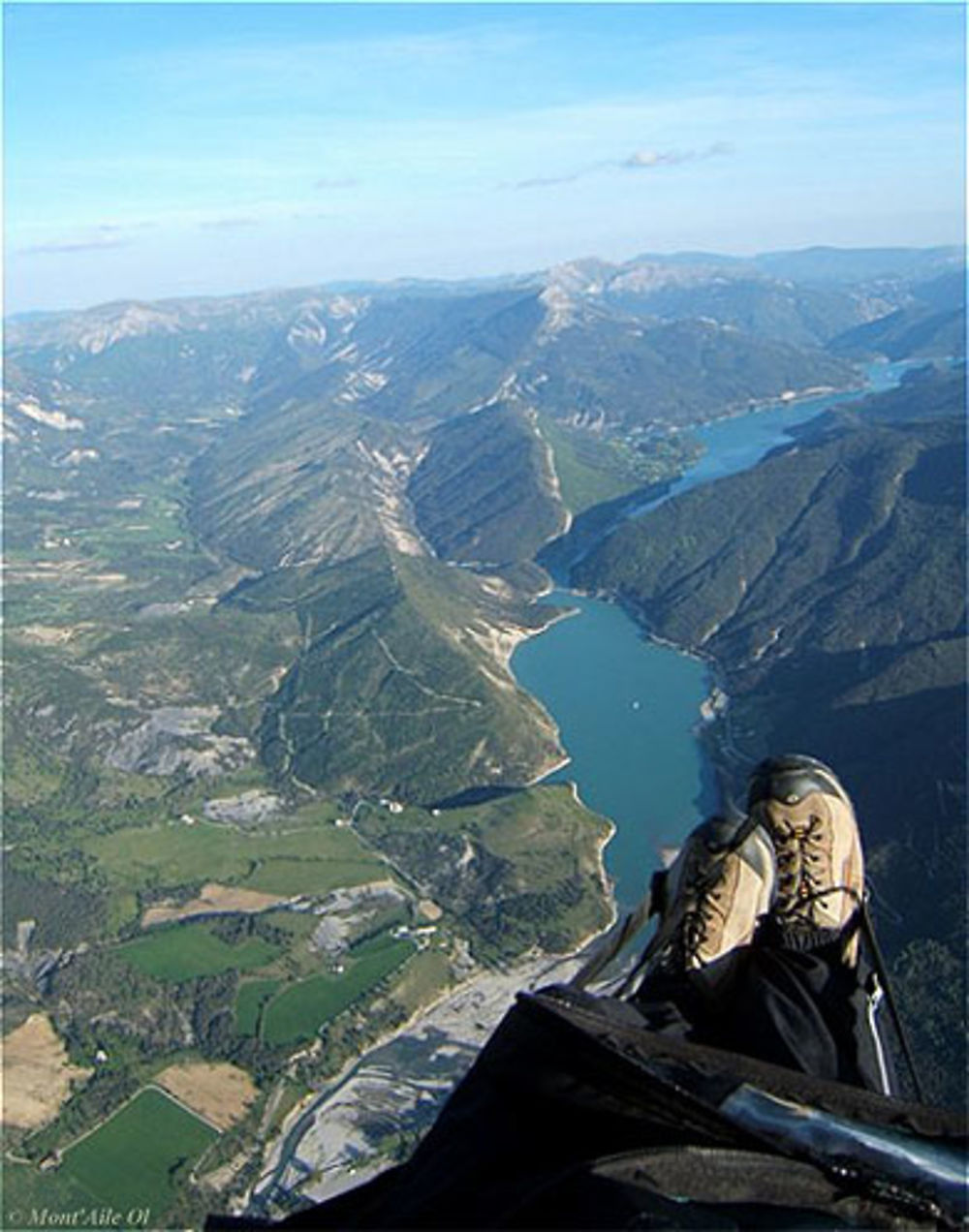 Lac de Castillon en Parapente