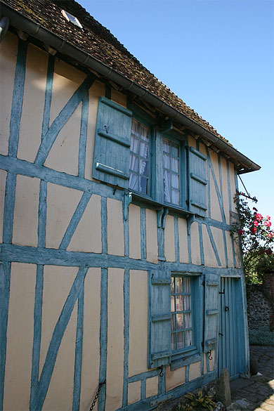 La maison bleue de Gerberoy La maison bleue de Gerberoy