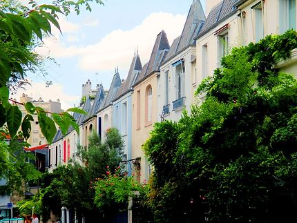 Les maisons colorées de la rue Dieulafoy
