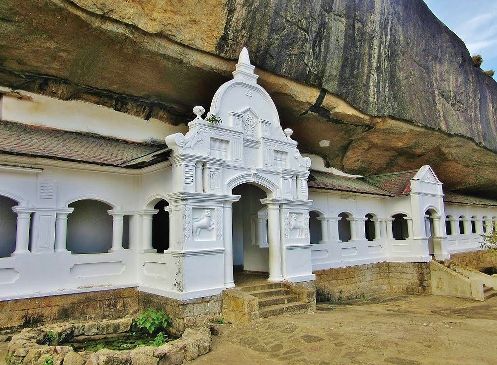 Dambulla Entrée des Grottes 