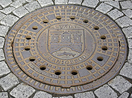 Une plaque d'égout à Wernigerode