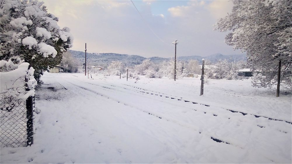 Brignoles sous la neige