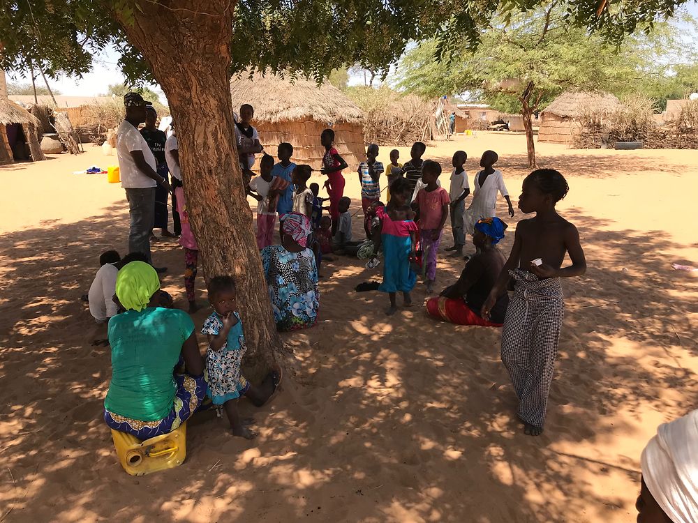 Village de brousse au Sénégal