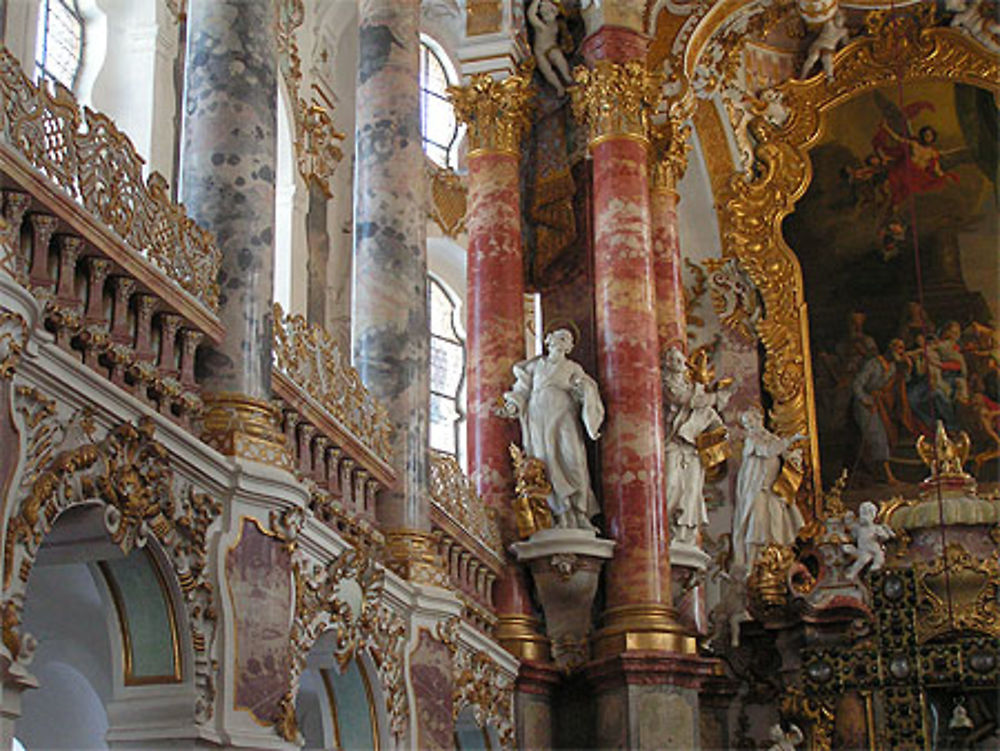 Eglise Wies Bavière splendeur rococo