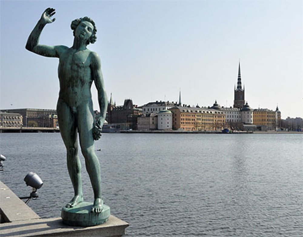 Statue de stadhuset (hôtel de ville)